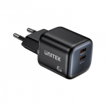UNITEK ĮKROVIKLIS. TINKLINIS 2X GAN 45 W, 2X USB-C PD, QC