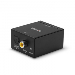 Garso Adapteris - LINDY TosLink ir Bendraa&scaron;is į Phono DAC Adapteris, 24-bit/96KHz, Juodas