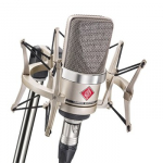 Neumann TLM 102 NI Studio-Set - didelės diafragmos kondensatorinis mikrofonas su amortizacine laikikliu, nikelis