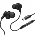 In ear headphones Curly USB-C black