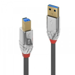 USB Kabelis - LINDY Cromo Line USB 3.2 Type A į B Laidas, M/M, 5Gbps, 1 m, Pilkas