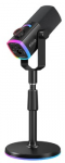 FIFINE AmpliGame AM8 PROS laidinis mikrofonas su stovu ir RGB ap&scaron;vietimu|USB/XLR
