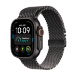 Apple Watch Ultra 4 GPS + Cellular 49mm Black Titanium Case with Black Titanium Milanese Loop - L