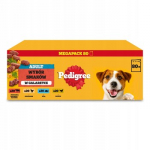 PEDIGREE Adult Selection of flavours in jelly - drėgnas ėdalas &scaron;unims - 80x100g