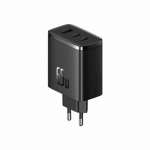 Baseus OS-Cube Pro Tinklo įkroviklis 2&times; USB-C + USB, 65 W juodas