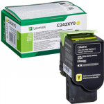 LEXMARK C242XY0 Yellow Extra High Yield Return Program Toner Cartridge