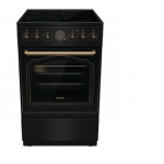 Gorenje Cooker | GECS5B70CLB | Hob type Vitroceramic | Oven type Electric | Black | Width 50 cm | Depth 59.4 cm | 70 L