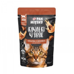 PAN MIĘSKO Pieces in sauce Veal with deer - &scaron;lapias kačių maistas - 85g