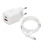 iBOX C-42 GaN PD33W tinklo įkroviklis, baltas