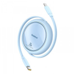 Pakrovimo Laidas - Baseus Free2Pull USB-C į iP Lightning Greitas Pakrovimas 20W 1m Mėlynas