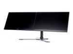 IIYAMA DS1002D-B1 Dual-Monitor table bracket with foot for Displays 10-30Zoll VESA 75x75 mm oder 100x100 mm weight 10kg (P)