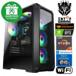 INTOP AQUA Ryzen 7 5700X 16GB 500SSD RTX5050 8GB WiFi WIN11 POWERED BY COUGAR