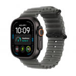 Apple Watch Ultra 4 GPS + Cellular 49mm Black Titanium Case with Translucent Black Ocean Band