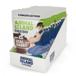 ANIMAL ISLAND Veal with rabbit Fillets in broth - &scaron;lapias kačių maistas - 12x85g