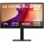 LG BA45U UltraFine, 27'', UHD, IPS, juodas - Monitorius