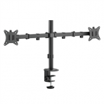 Deltaco Dual Desk Mount, 13-32'', juodas - Monitoriaus laikiklis