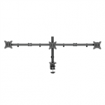 Deltaco Triple Desk Mount, 13-27'', juodas - Monitoriaus laikiklis