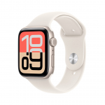 Apple Watch SE 3, 44 mm, GPS + Cellular, sport band, M/L, aliuminio/smėlio spalvos - I&scaron;manusis laikrodis
