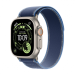 Apple Watch Ultra 3, 49 mm, Trail Loop, M/L, titano/&scaron;viesiai mėlynas - I&scaron;manusis laikrodis