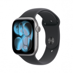 Apple Watch 11, 46 mm, GPS + Cellular, M/L, tamsiai pilkas - I&scaron;manusis laikrodis