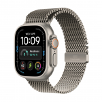 Apple Watch Ultra 4, 49 mm, Titanium Milanese Loop, L, natūralaus titano - I&scaron;manusis laikrodis