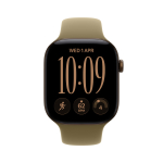 Apple Watch 12, 42 mm, GPS, aliumininis, Sport Band, S/M, bronzos spalvos / rudas - I&scaron;manusis laikrodis