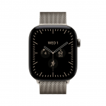 Apple Watch 12, 46 mm, GPS+5G, titano, Natural Milanese Loop, S/M, titano spalvos - I&scaron;manusis laikrodis