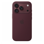 Apple Silicone Case with Magsafe, iPhone 18 Pro, tamsiai raudonas - Dėklas