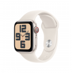 I&scaron;manusis laikrodis Apple Watch SE, 40 mm, GPS + Cellular, sport band, S/M, starlight aluminium / starlight  Prekė-MXGJ3ET/A