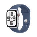 I&scaron;manusis laikrodis Apple Watch SE, 44 mm, GPS + Cellular, sport band, M/L, silver aluminium / denim Prekė-MXGQ3ET/A