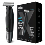Braun Series X, juodas/pilkas - Skustuvas
