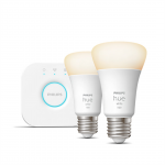 Philips Hue Starter Kit, Bridge, 2x E27, baltas - I&scaron;maniųjų lempučių rinkinys