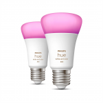 Philips Hue White and Color Ambiance 800, E27, spalvotos, 2 vnt. - I&scaron;maniosios lemputės
