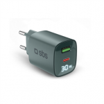 SBS LCD Wall Charger, USB-A, USB-C, LCD, 30 W, &scaron;viesiai mėlynas - Adapteris