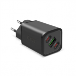 SBS GaN Charger with Power Delivery, 100 W, juodas - Adapteris Prekė - TETRGANUSB2CPD100W