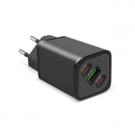 SBS GaN Charger with Power Delivery, 140 W, juodas - Adapteris Prekė - TETRGANUSB2CPD140W