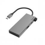 &Scaron;akotuvas Hama USB-C - 2xUSB-A/USB-C/HDMI/SD/Micro SD Prekė - 00200110