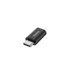 Adapteris Hama micro USB, USB-C adapter, black Prekė - 00200310