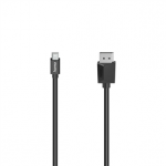 Hama Mini DP - DisplayPort, 1.5m, black - Laidas Prekė - 00200710