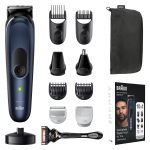 Braun Series 7, 10-in-one, Wet & Dry, mėlynas - Skustuvas