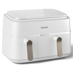 Philips 3000 Series Dual Basket Airfryer, 9 L, 2750 W, balta - Kar&scaron;to oro gruzdintuvė