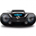 Magnetola Philips AZB798T, FM, DAB+, Bluetooth, USB, CD, cassette, black