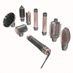 GA.MA Vibrance UniQ, 1500 W, tamsiai pilkos/rožinės - Plaukų formavimo &scaron;ukos