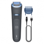 Philips Beard Trimmer 3000, tamsiai pilka - Barzdos kirpimo ma&scaron;inėlė