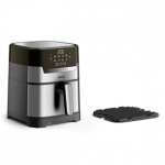 Tefal Easy Fry & Grill, 1400 W, nerūdijančio plieno/juoda - Kar&scaron;to oro gruzdintuvė