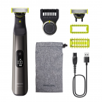 Philips OneBlade Pro 360 Veidui + kūnui, tamsiai pilkas - Hibridinis skustuvas