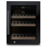 Caso WineExclusive 12, 12 butelių, auk&scaron;tis 52 cm, juodas - Vyno &scaron;aldytuvas