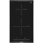 Bosch Serie 6 Domino, plotis 30,6 cm, nerūdijančio plieno rėmas, juoda - Įmontuojama indukcinė kaitlentė