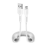 Laidas SBS Charging Data Cable, USB-A - USB-C, white Prekė - TECABLETYPCS1W