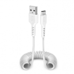 Laidas SBS Charging Data Cable, USB-A - USB-C, white Prekė - TECABLETYPCS1W